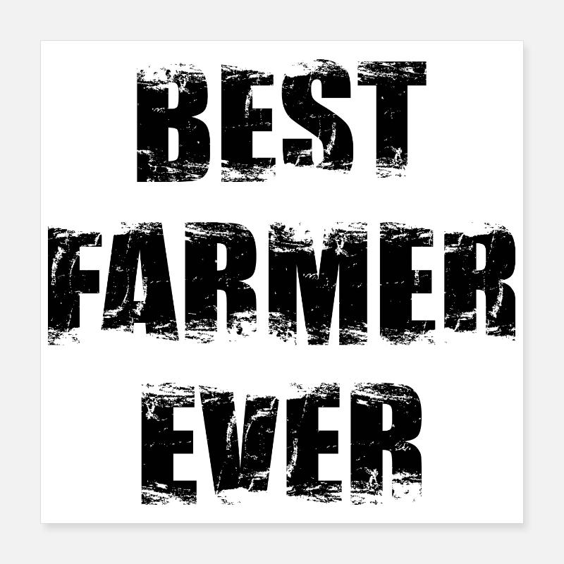 Bester Bauer Poster 40x40 cm