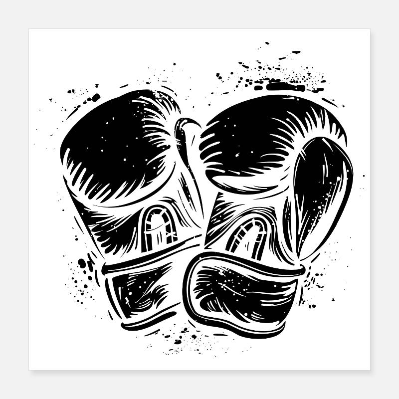 Boxe Poster 40 x 40 cm