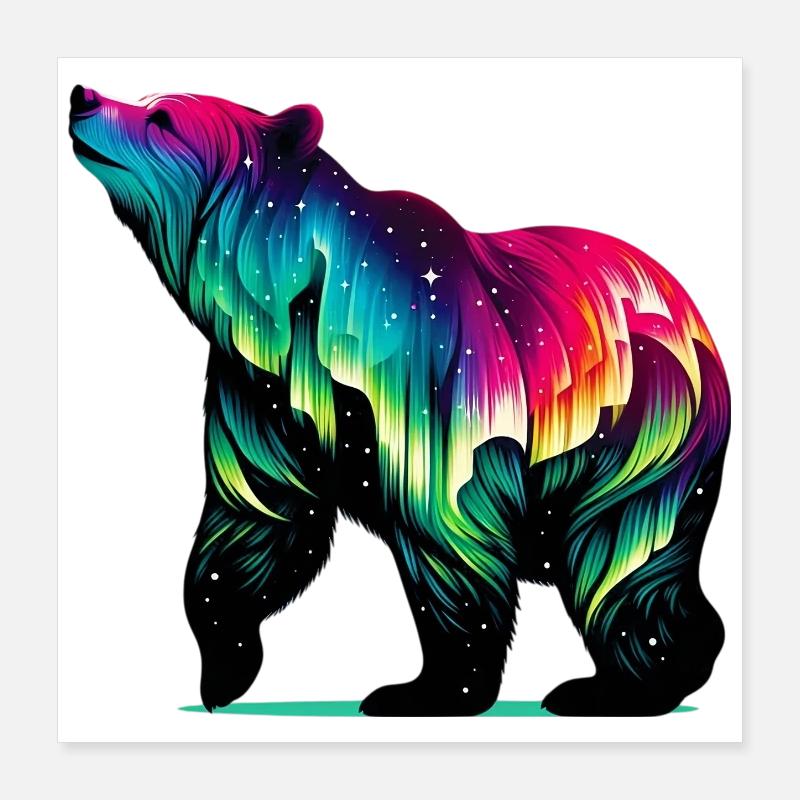 Bear Poster 16" x 16" (40x40 cm)