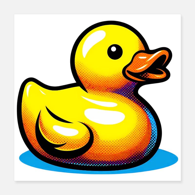 Caneton Canard Canard Canard Poster 40 x 40 cm