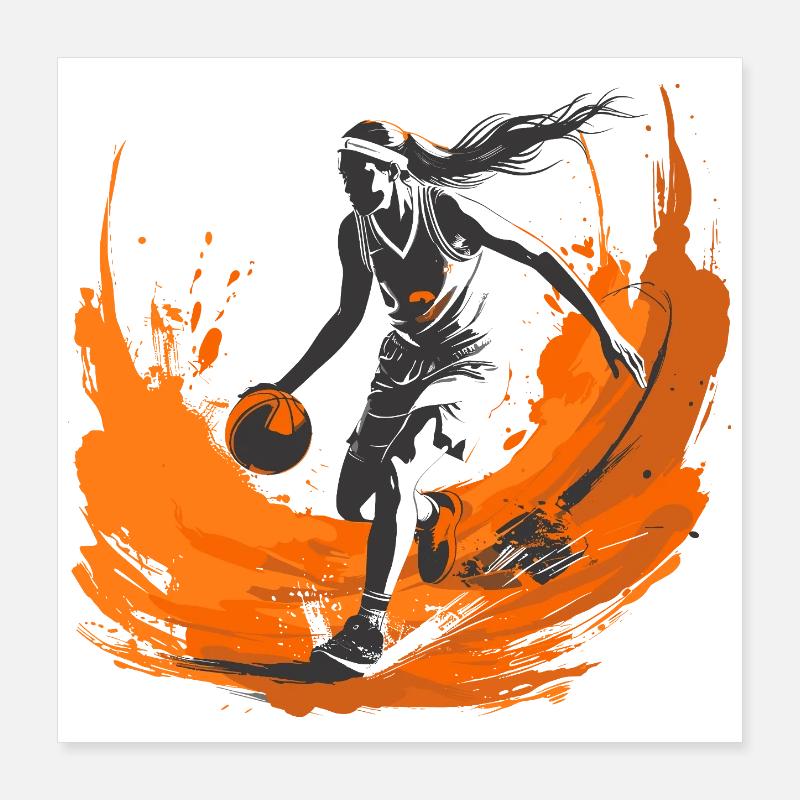 Basketball player Poster 16" x 16" (40x40 cm)