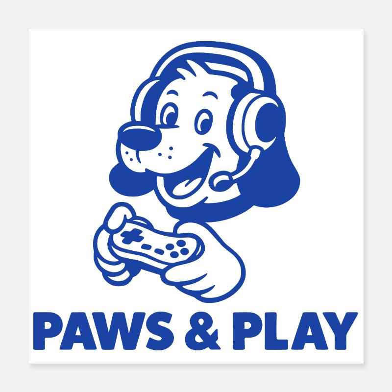 Design de hamster de jeu rétro Poster 40 x 40 cm