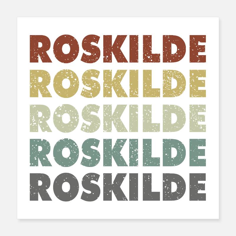 Roskilde - Danmark - Danmark - Skandinavien Poster 40x40 cm