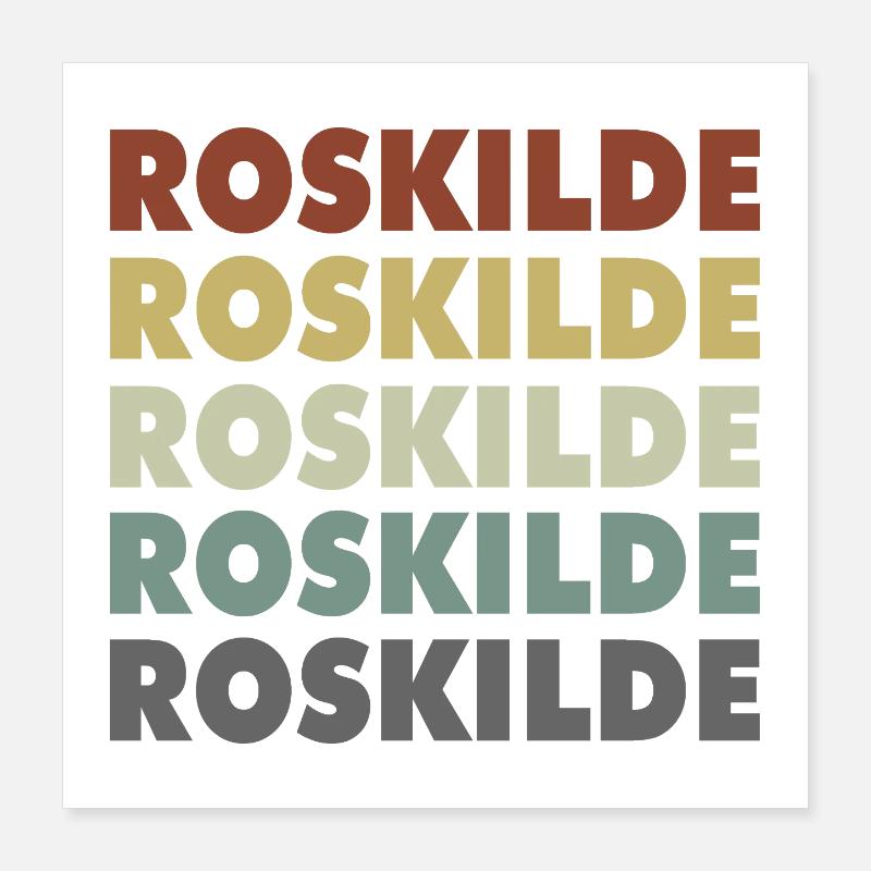 Roskilde - Danemark - Danemark - Scandinavie Poster 40 x 40 cm