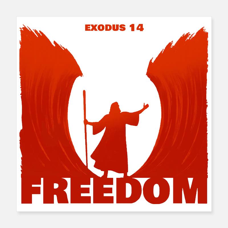 Exode : la liberté Poster 40 x 40 cm