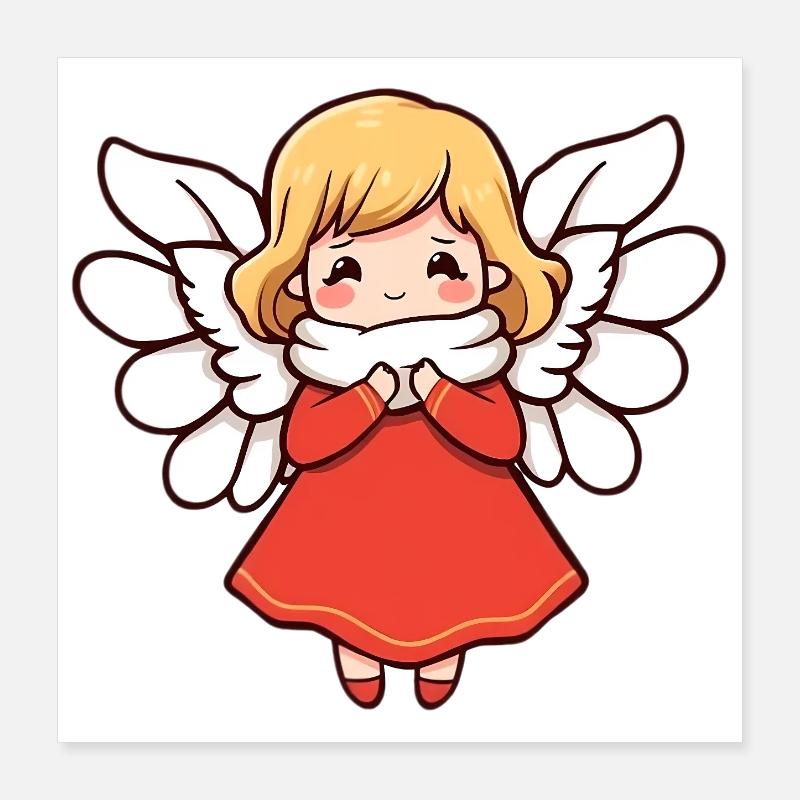 Engel Poster 40x40 cm