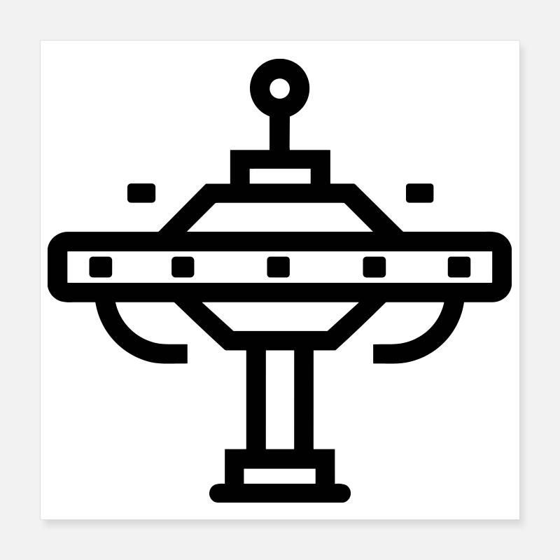 space station Poster 16" x 16" (40x40 cm)