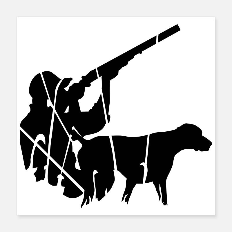 Jäger Poster 40x40 cm