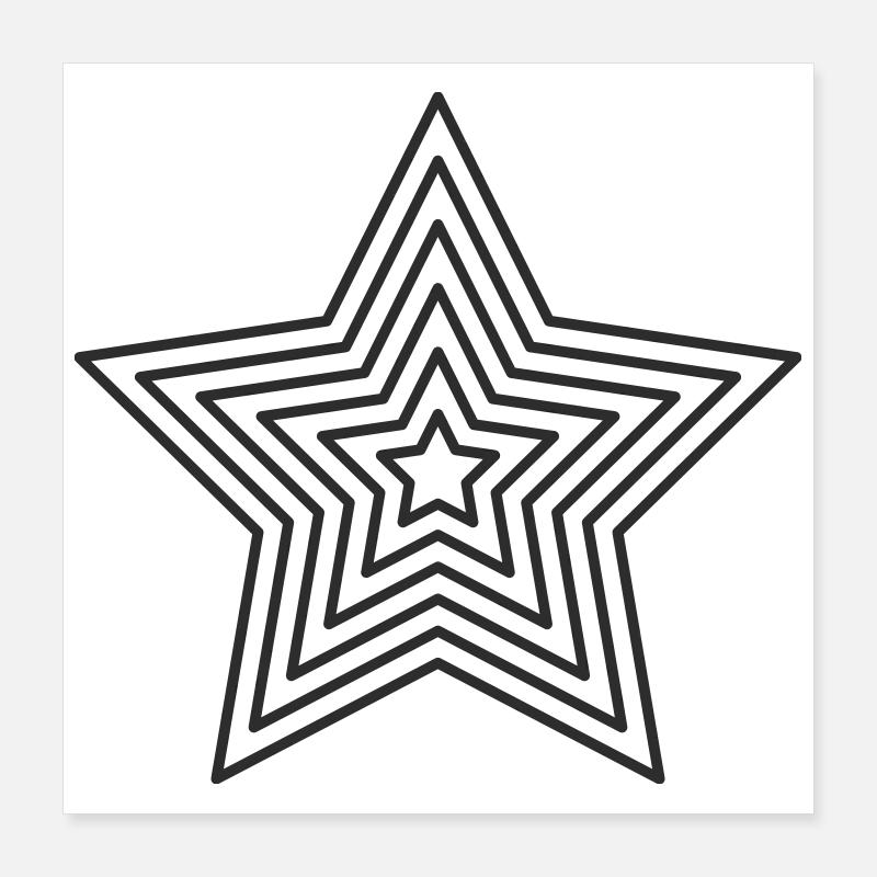 star Poster 16" x 16" (40x40 cm)