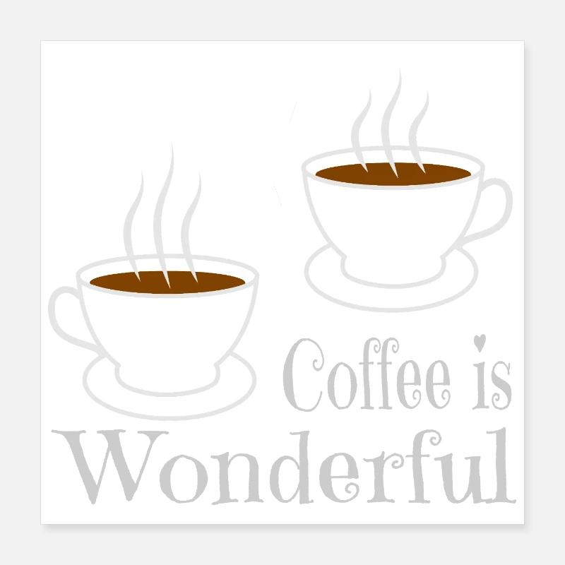Kaffee Poster 40x40 cm