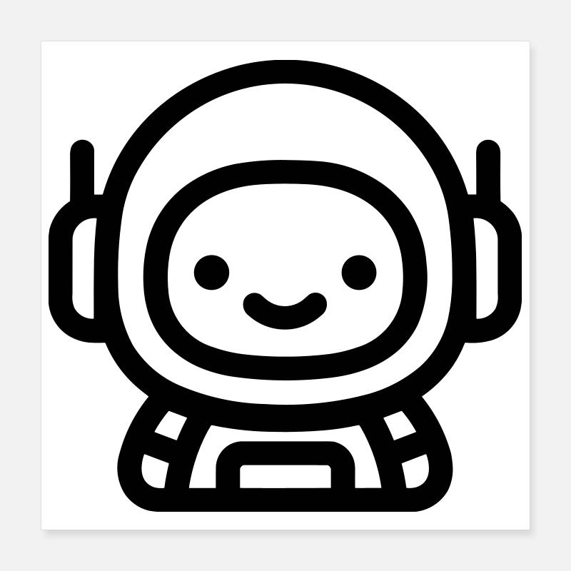 Astronaut Poster 40x40 cm