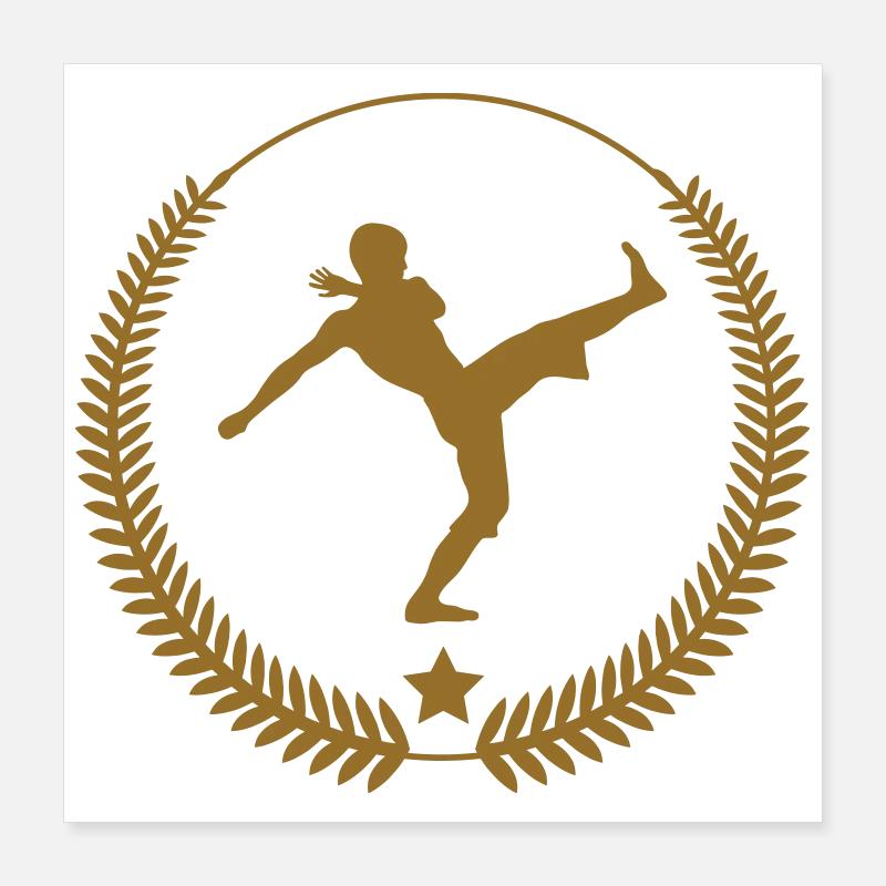 Capoeira - Combat - Danse Poster 40 x 40 cm