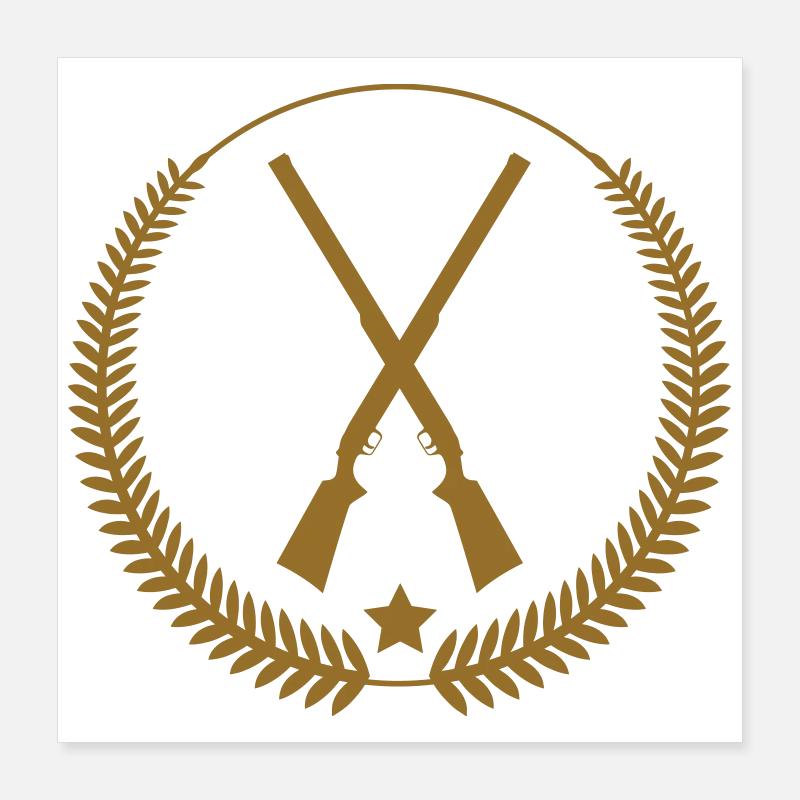 Chasse - Chasseur Poster 40 x 40 cm