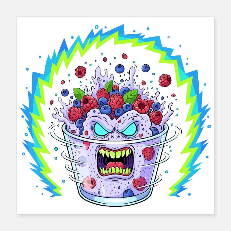 Beerensturm Wüter Becher Poster 40x40 cm