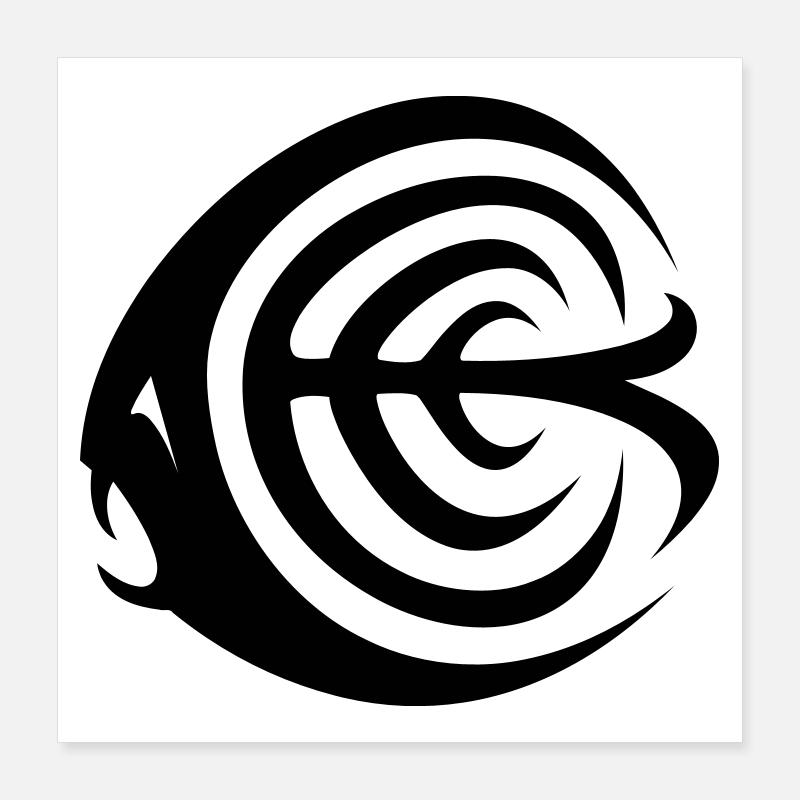 Kugelfisch Poster 40x40 cm