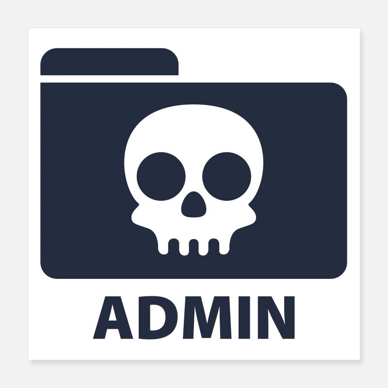 Admin Poster 40x40 cm