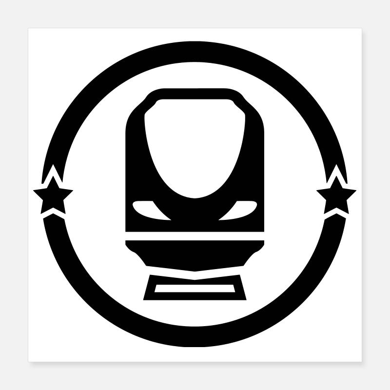 Eisenbahner / Eisenbahnen / Eisenbahn / Bahn Poster 40x40 cm