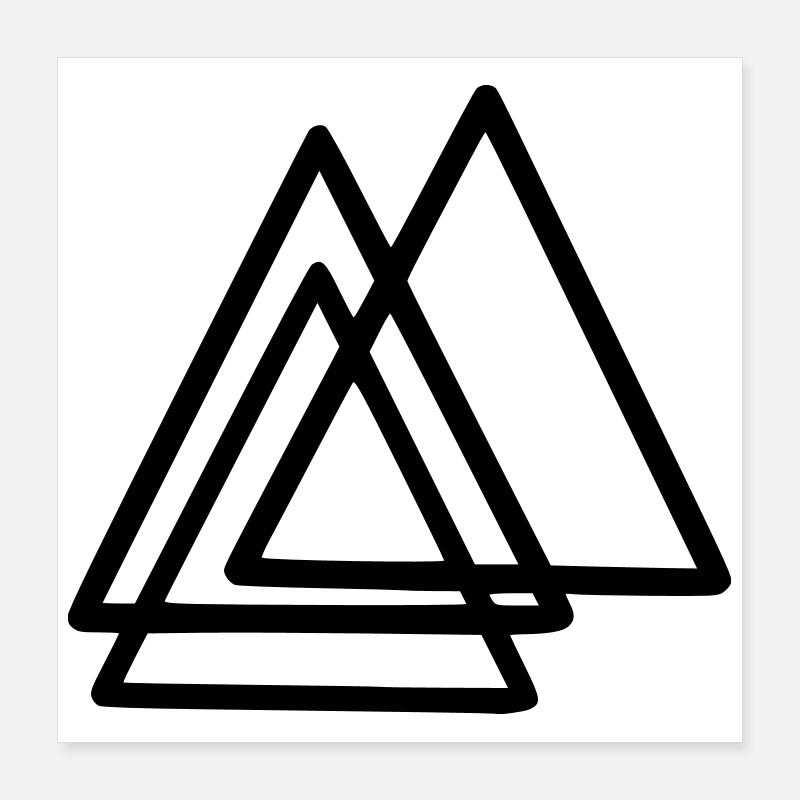 Shapes - Triangles Poster 16" x 16" (40x40 cm)