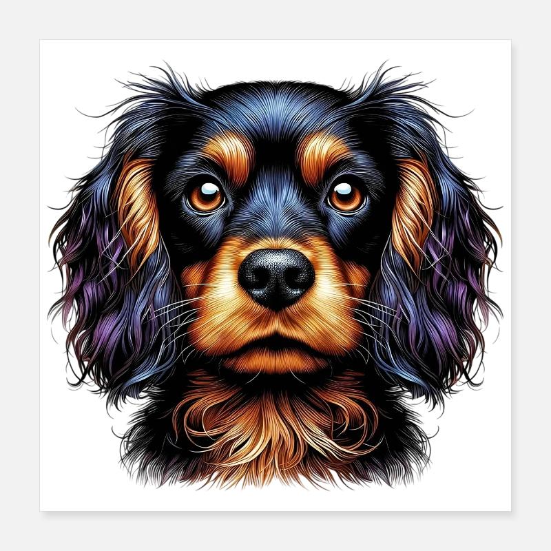 Épagneul Dog Cocker Poster 40 x 40 cm