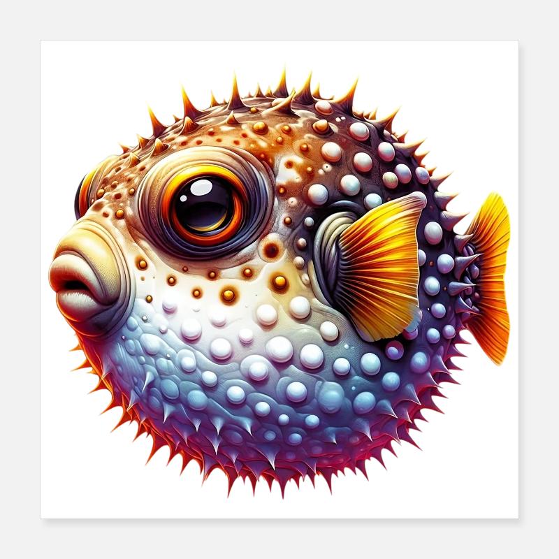Blowfish Poster 16" x 16" (40x40 cm)
