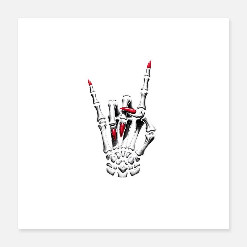 Devils Horns Metal Don’t Be A Lady Festival Saying Poster 40 x 40 cm