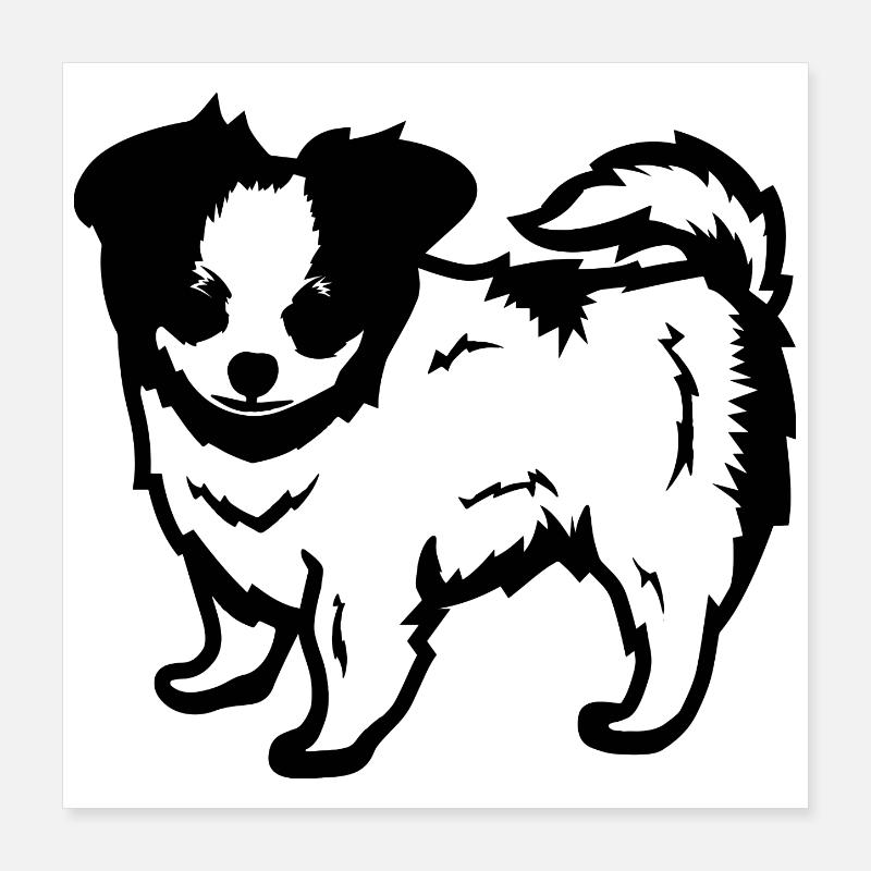 Chien Poster 40 x 40 cm