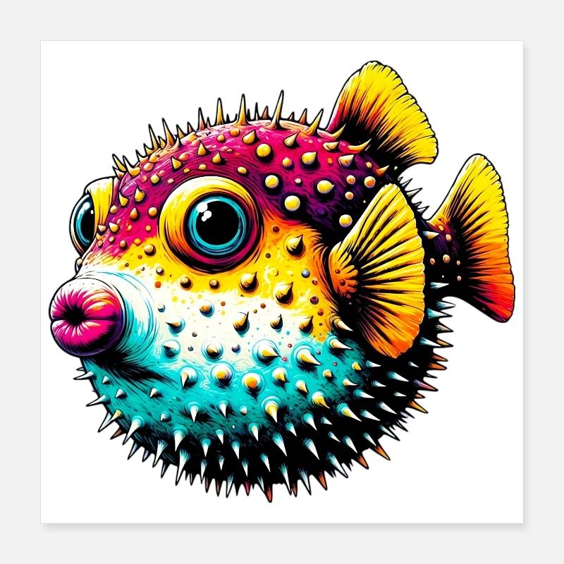 Blowfish Poster 16" x 16" (40x40 cm)