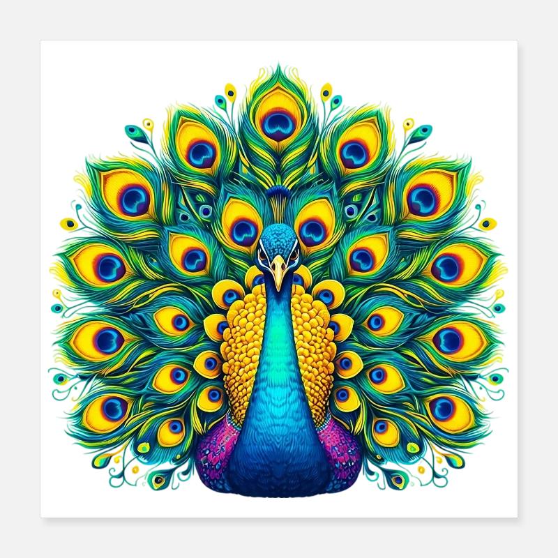 Paon Poster 40 x 40 cm