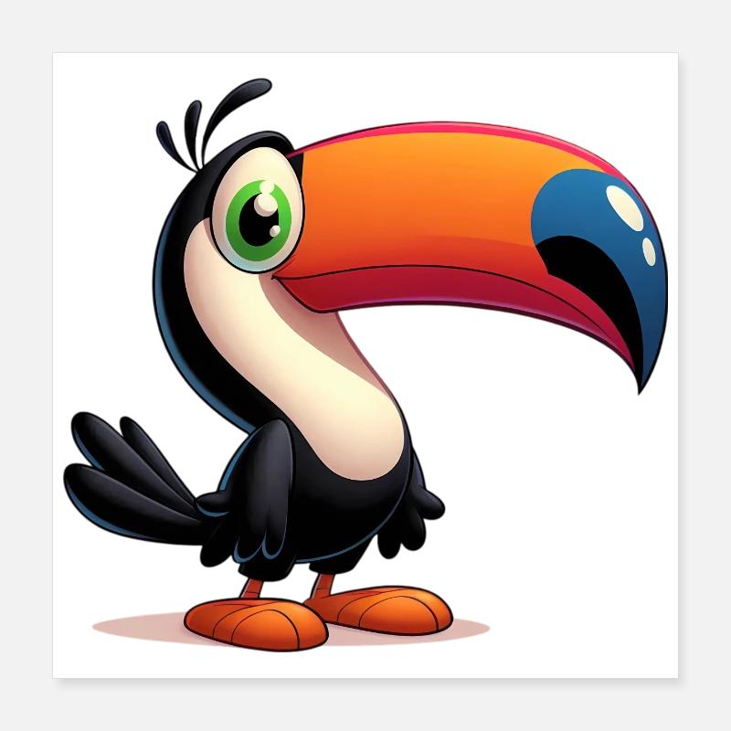 Toucan Poster 40 x 40 cm