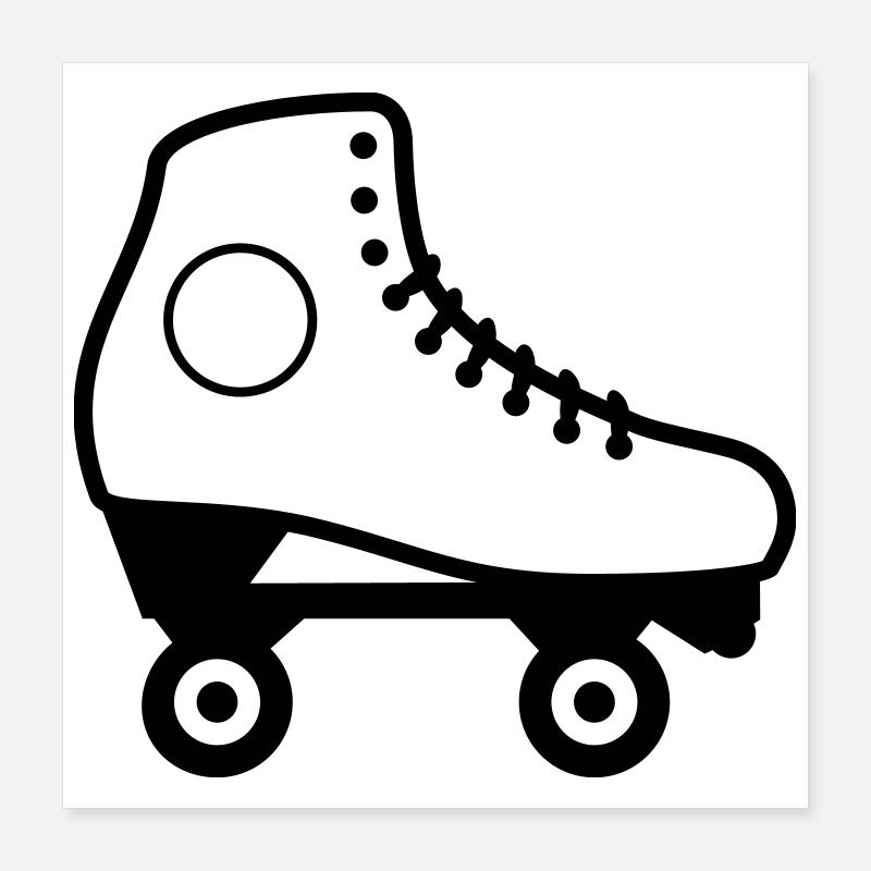 Artistic Roller Skate Poster 16" x 16" (40x40 cm)
