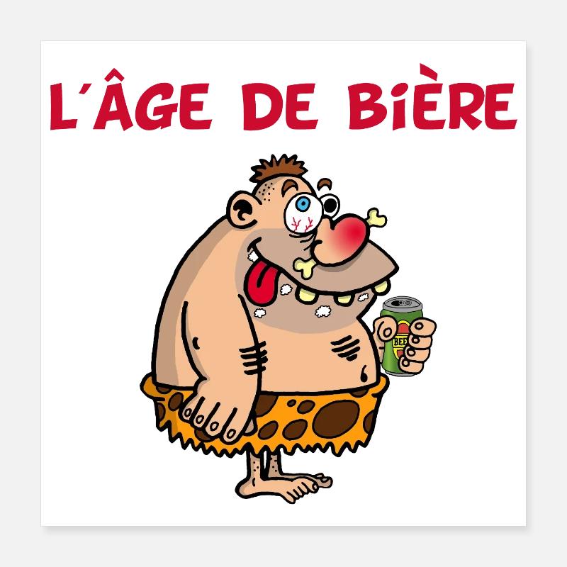 L'âge de bière Poster 40 x 40 cm