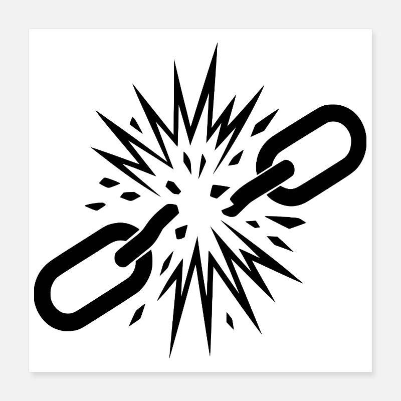 Liberté  Poster 40 x 40 cm