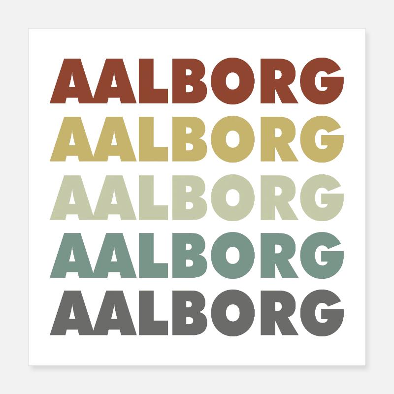 Aalborg - Denmark - Denmark - Scandinavia Poster 16" x 16" (40x40 cm)