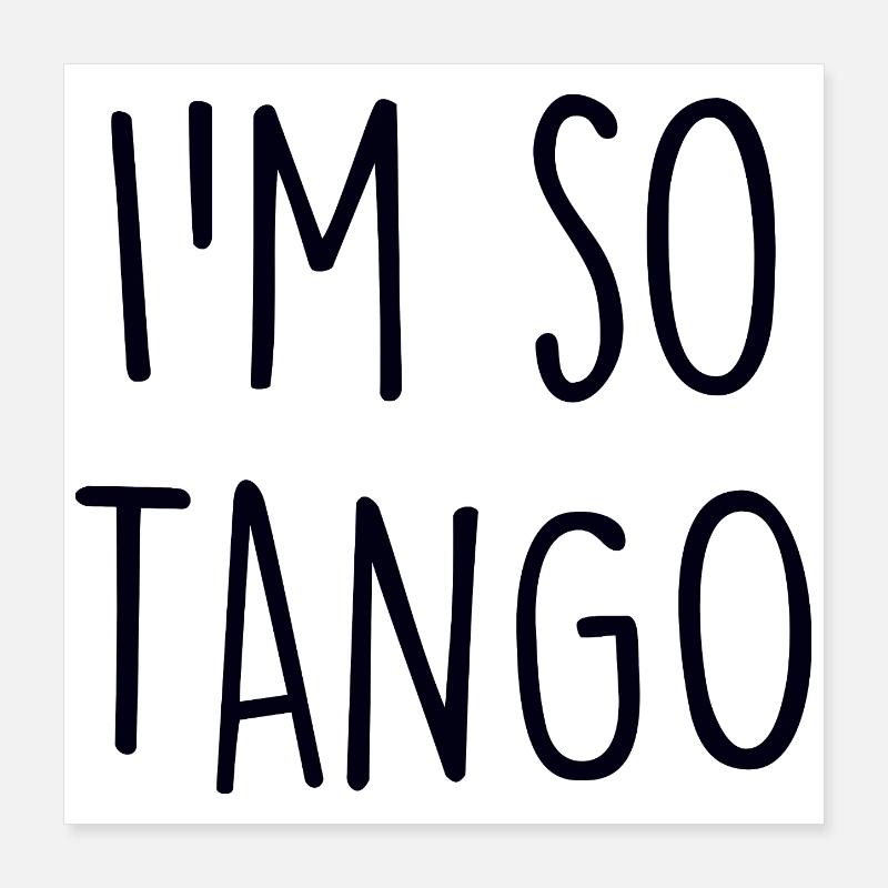 Tango Dancer Poster 40x40 cm