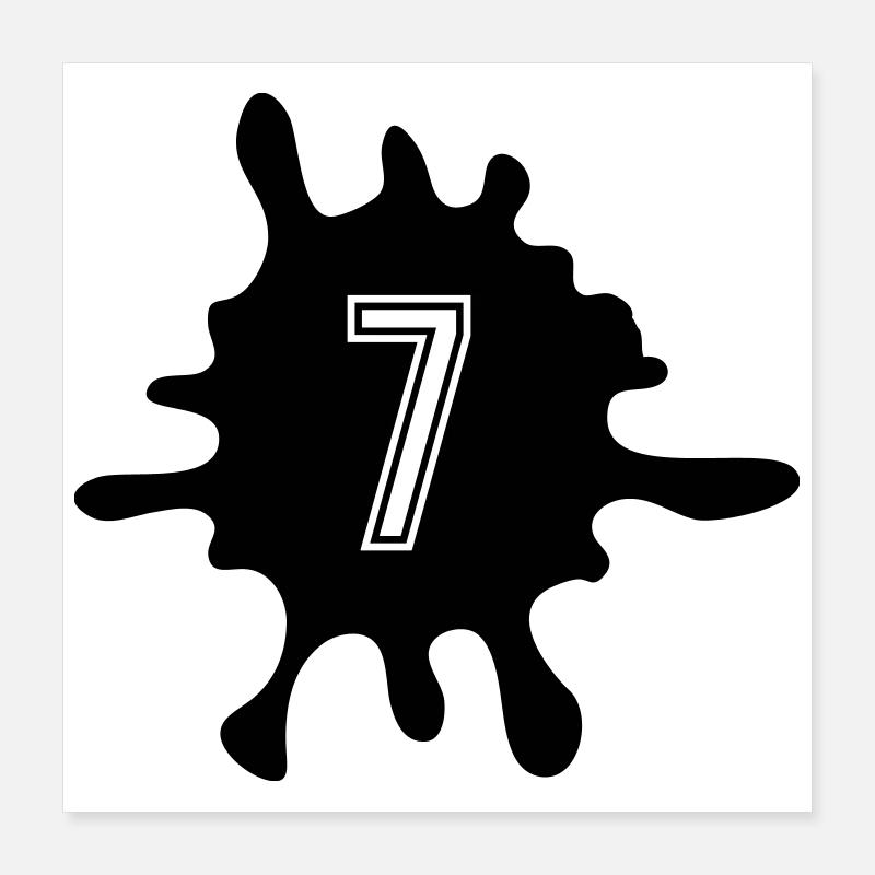 Nombre de Blobs 7 Poster 40 x 40 cm