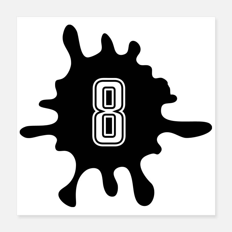 Nombre de Blobs 8 Poster 40 x 40 cm