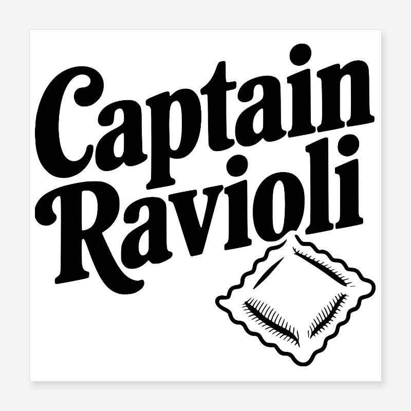 Capitaine Ravioli Poster 40 x 40 cm