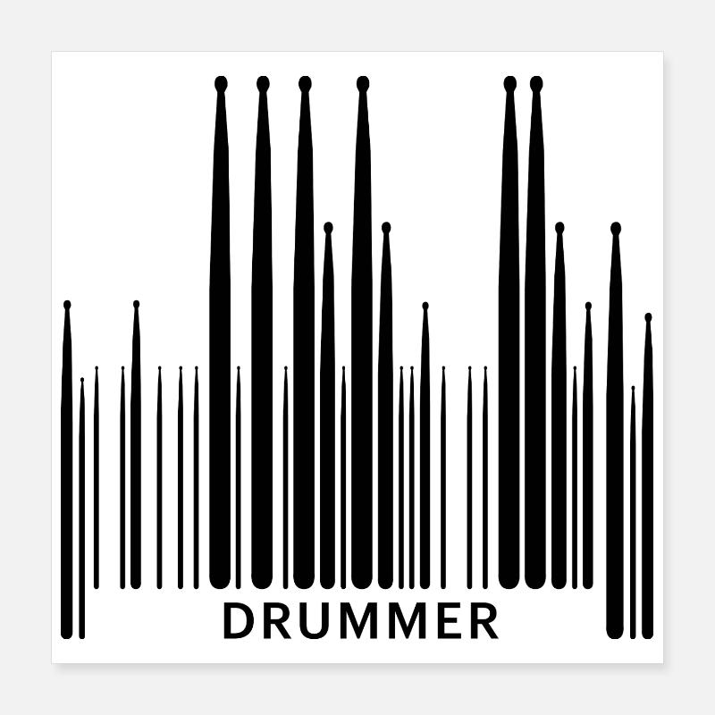 Drummer, Drummer Poster 16" x 16" (40x40 cm)