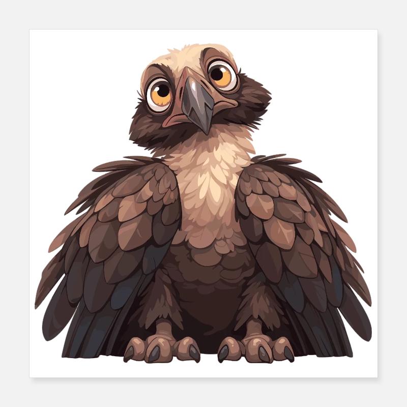 Vautour Poster 40 x 40 cm