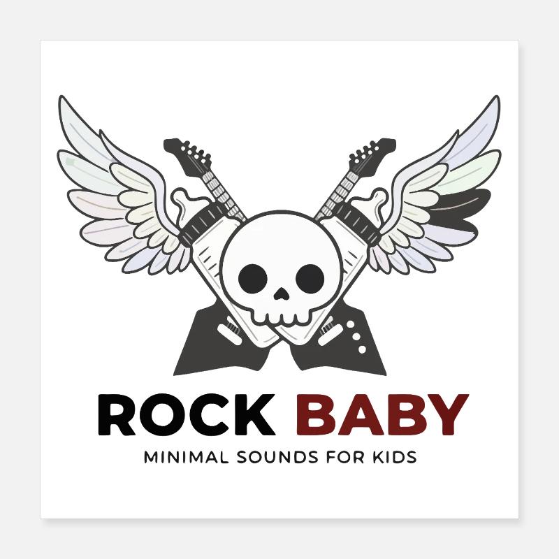 Rock Baby Poster 40 x 40 cm