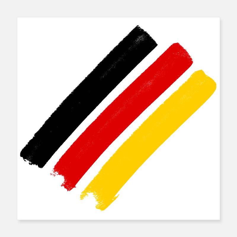 German flag Poster 16" x 16" (40x40 cm)