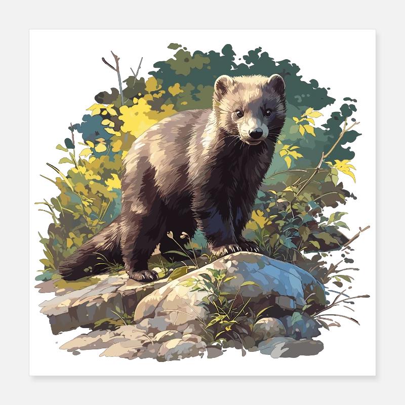 Mink Mink Poster 40 x 40 cm
