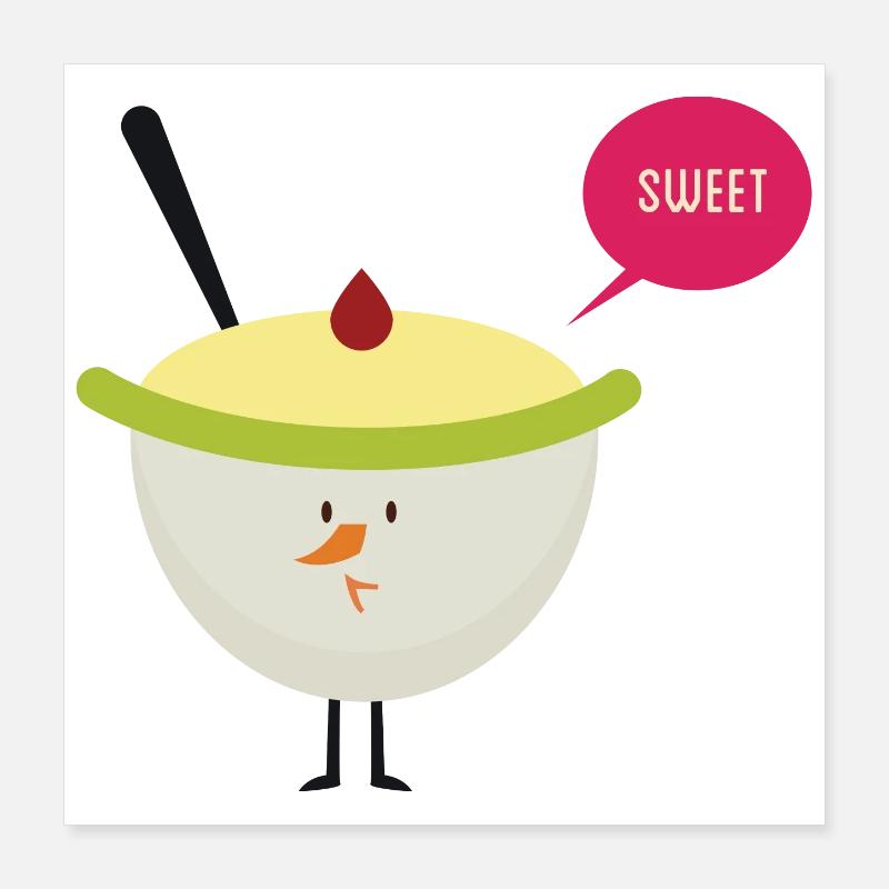 süß Poster 40x40 cm