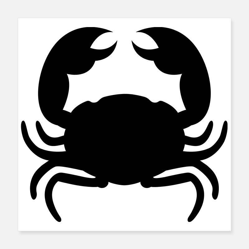 krabbe Poster 40x40 cm