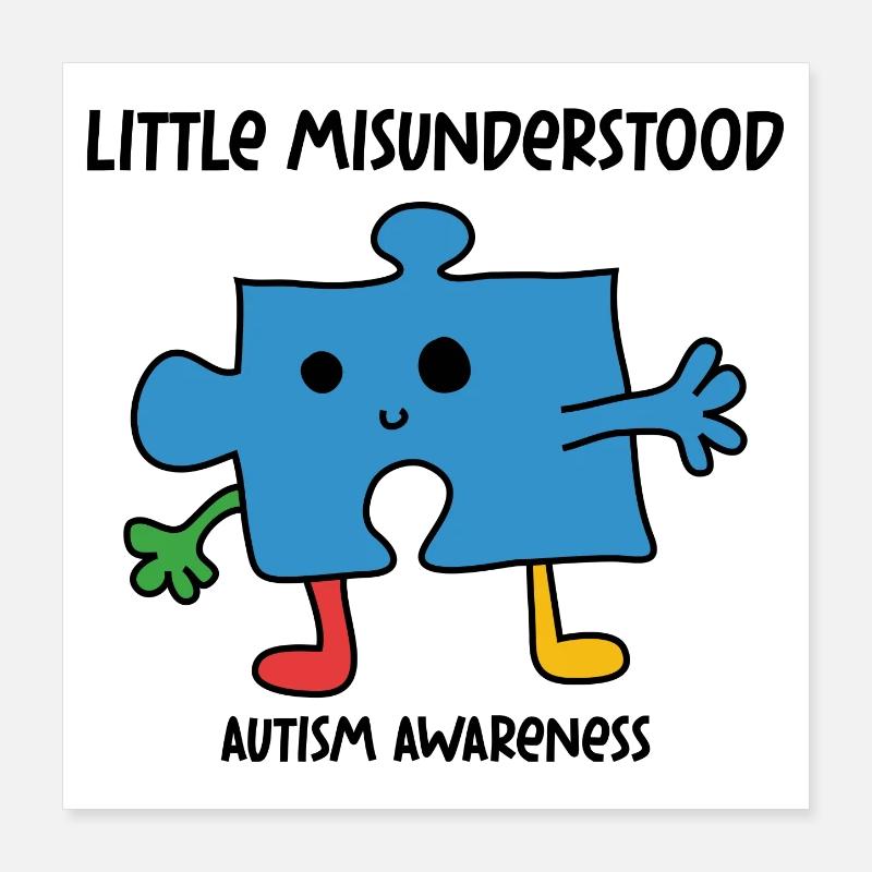 Autism: Little Misunderstood Poster 16" x 16" (40x40 cm)