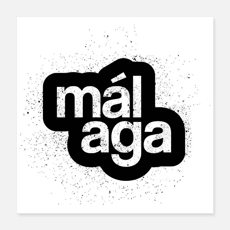 Malaga Poster 40 x 40 cm