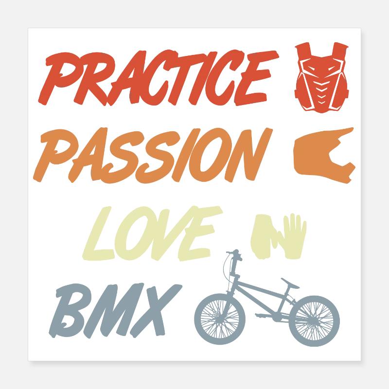 Devis BMX Poster 40 x 40 cm