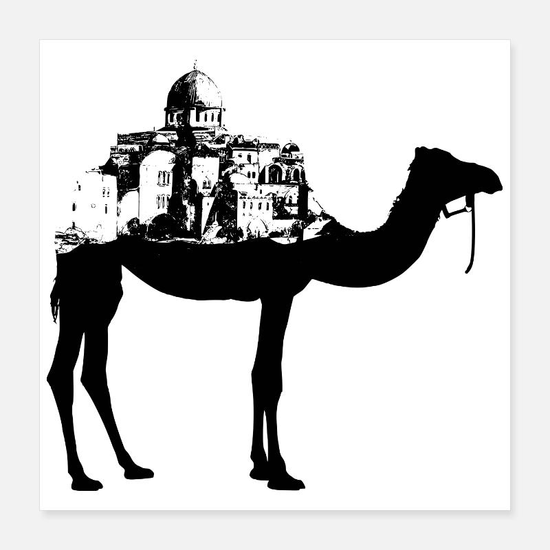 Jamal Mahamel Noir Poster 40 x 40 cm