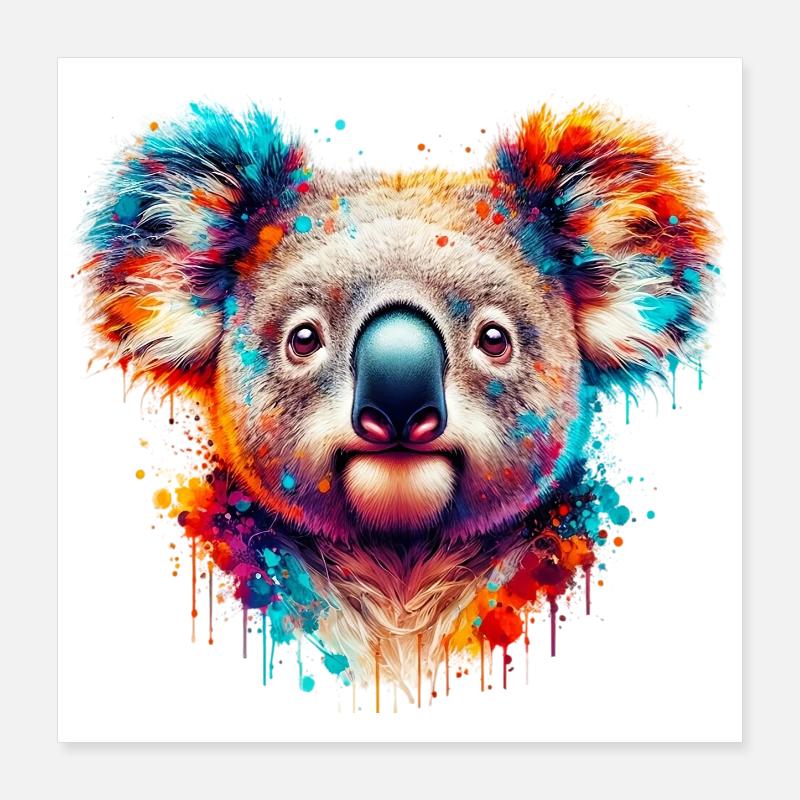 Koala Poster 16" x 16" (40x40 cm)