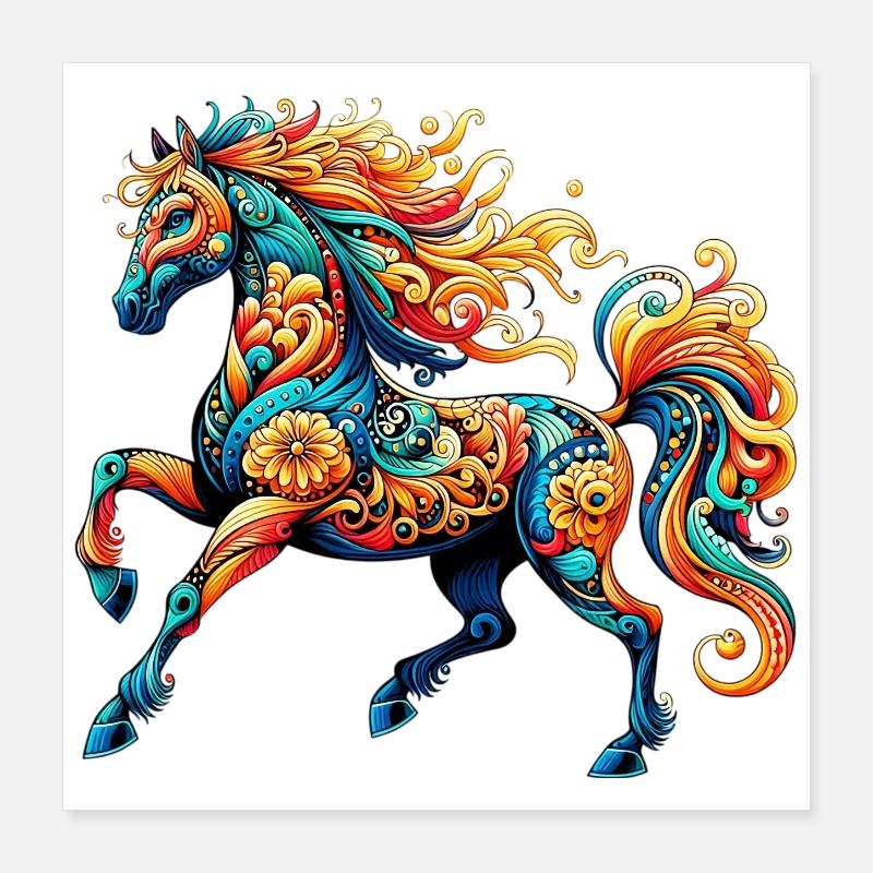 Pferd Poster 40x40 cm